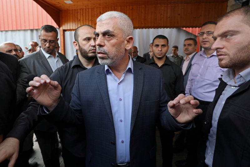 &copy; Reuters. انتخاب يحيى السنوار رئيسا لحماس في غزة لفترة ثانية
