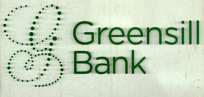 &copy; Reuters. FILE PHOTO: Logo of Greensill Bank is pictured in downtown Bremen