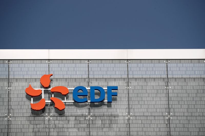 &copy; Reuters. The company logo for Electricite de France (EDF) is seen in Paris