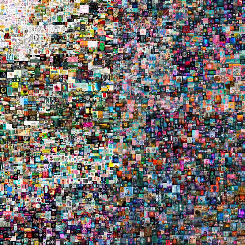 &copy; Reuters. Imagen del collage digital &quot;Everydays: the first 5000 days&quot; del artista Beeple, subastado en Christie&apos;s.