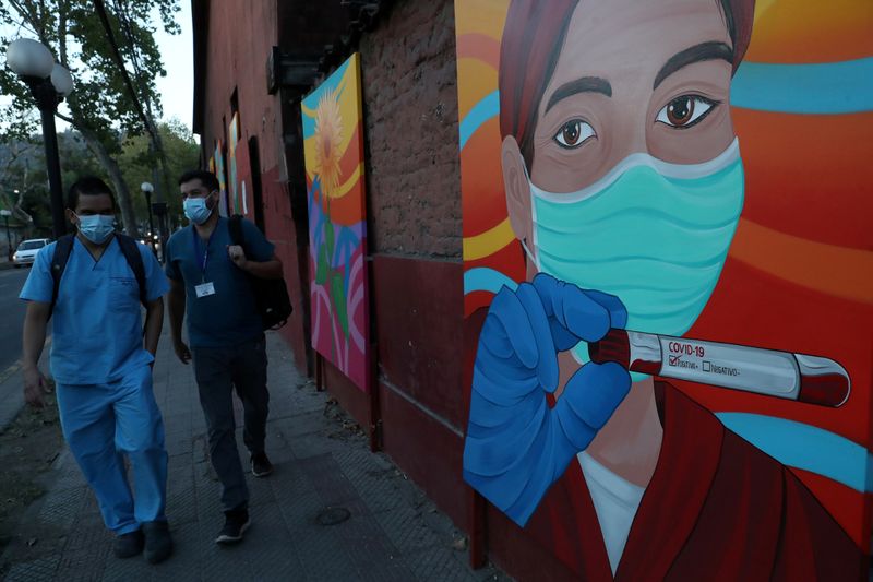 &copy; Reuters. FILE PHOTO: The spread of the coronavirus disease (COVID-19) in Chile