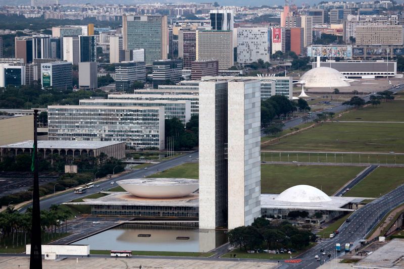 &copy; Reuters. Vista aérea do Congresso Nacional em Brasília