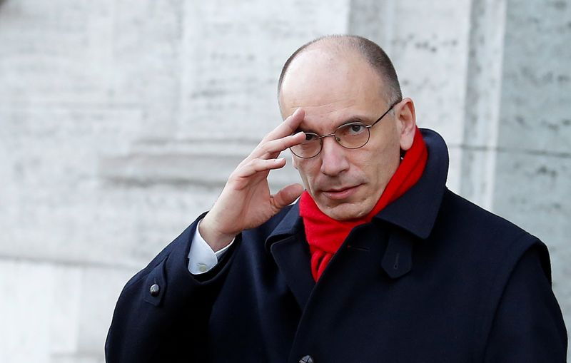 &copy; Reuters. L&apos;ex premier Enrico Letta