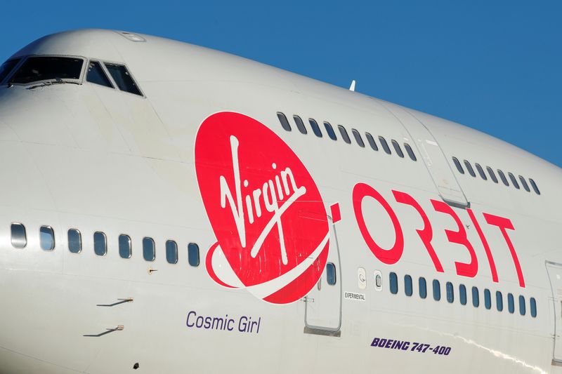 &copy; Reuters. Richard Branson&apos;s Virgin Orbit,  prior to its takeoff on a key drop test of its high-altitude launch system for satellites from Mojave, California