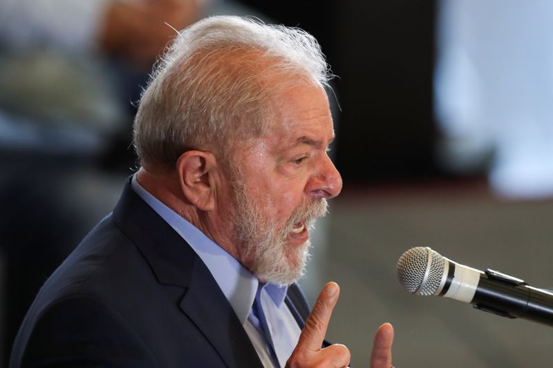 &copy; Reuters. Ex-presidente Luiz Inácio Lula da Silva