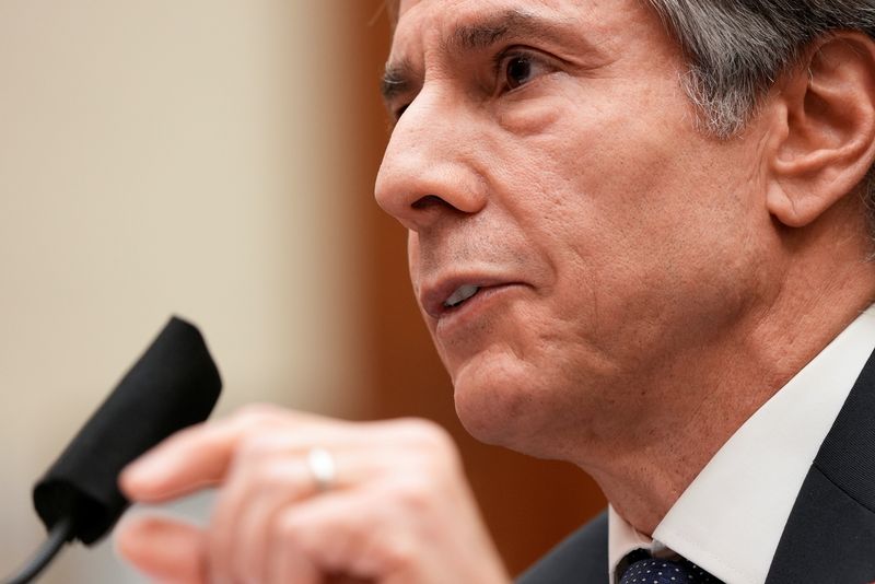 &copy; Reuters. U.S. Secretary of State Antony Blinken testifies before House Foreign Affairs Committee