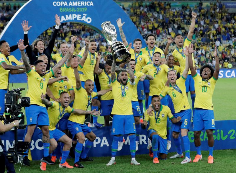 &copy; Reuters. FILE PHOTO: Copa America Brazil 2019 - Final - Brazil v Peru