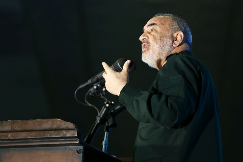 &copy; Reuters. Hossein Salami, comandante da Guarda Revolucionária