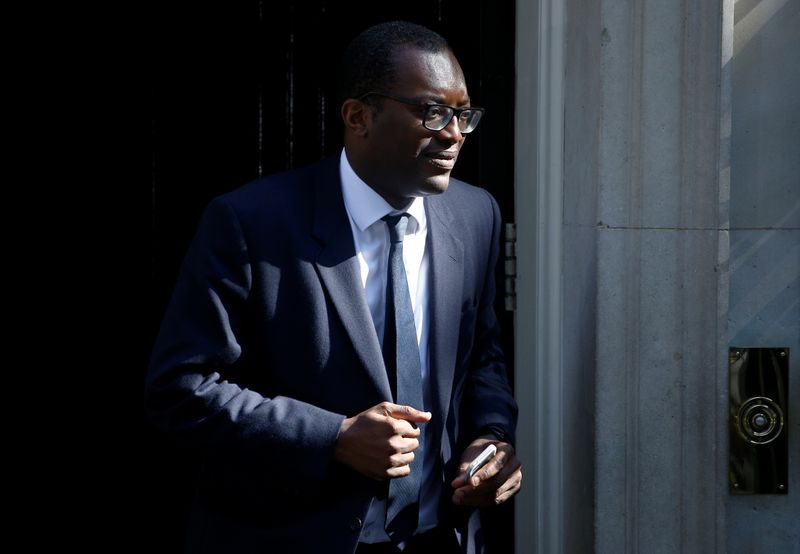 &copy; Reuters. Newly appointed Britain&apos;s Minister of State at the Department for Business, Energy and Industrial Strategy, Kwasi Kwarteng, is seen outside Downing Street in London