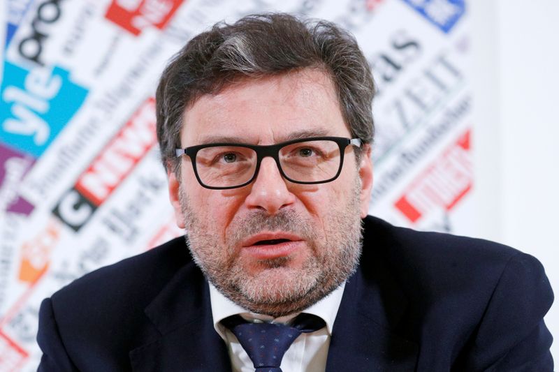 &copy; Reuters. Il ministro dello Sviluppo Giancarlo Giorgetti a Roma