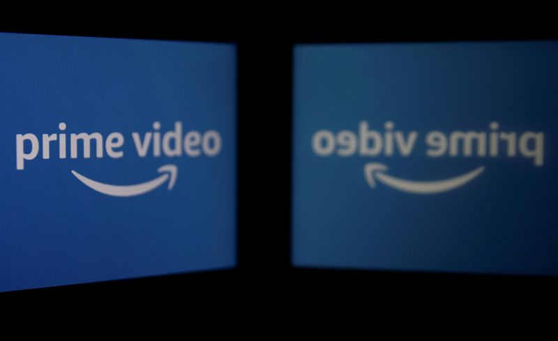 &copy; Reuters. FILE PHOTO: The logo of streaming service Amazon Prime Video is seen in this illustration picture
