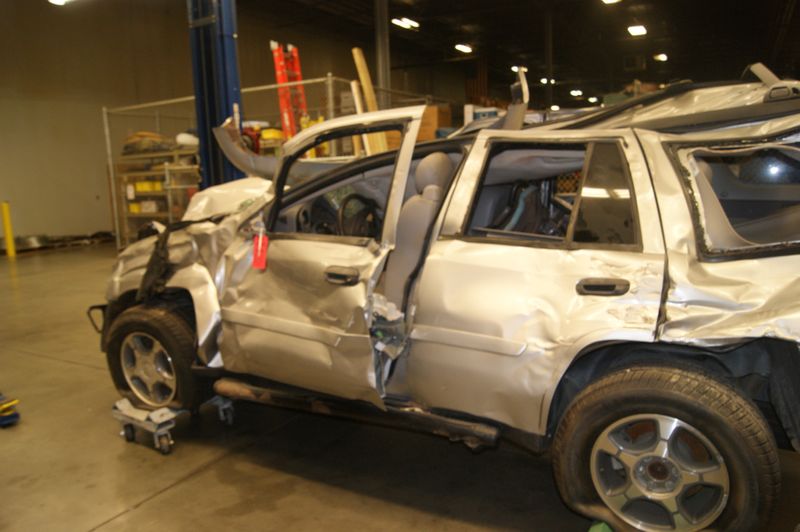 &copy; Reuters. Handout photo of the wreckage of a Chevrolet Trailblazer