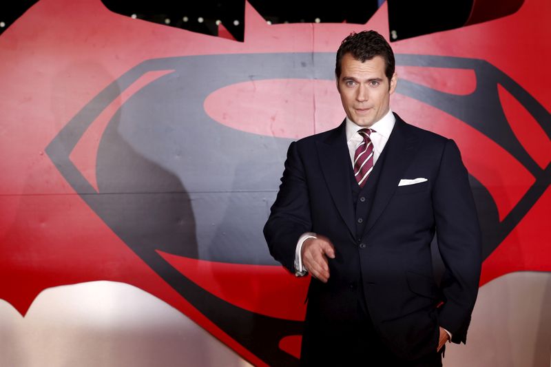 &copy; Reuters. FILE PHOTO: Henry Cavill arrives for the European Premiere of &quot;Batman V Superman: Dawn of Justice&quot; in Leicester Square in London