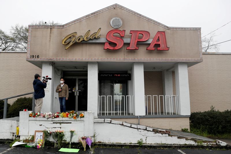 © Reuters. Deadly shootings at three spas in Georgia