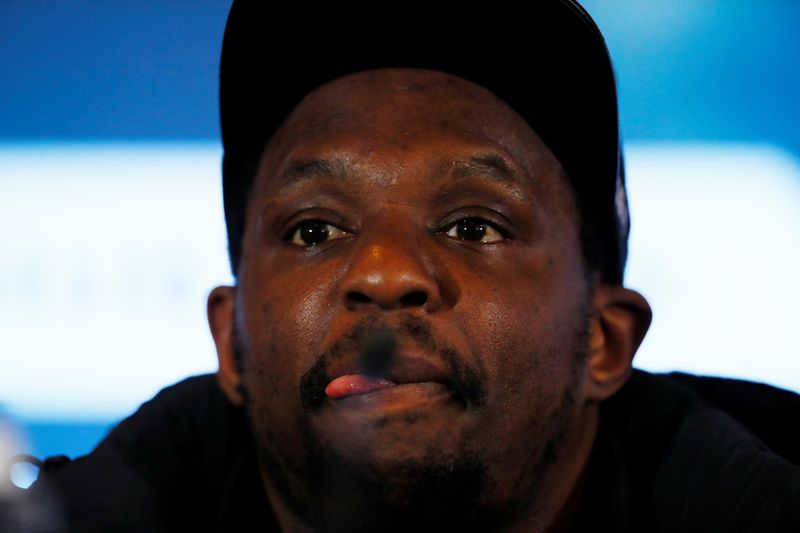 &copy; Reuters. Dillian Whyte &amp; Alexander Povetkin Press Conference