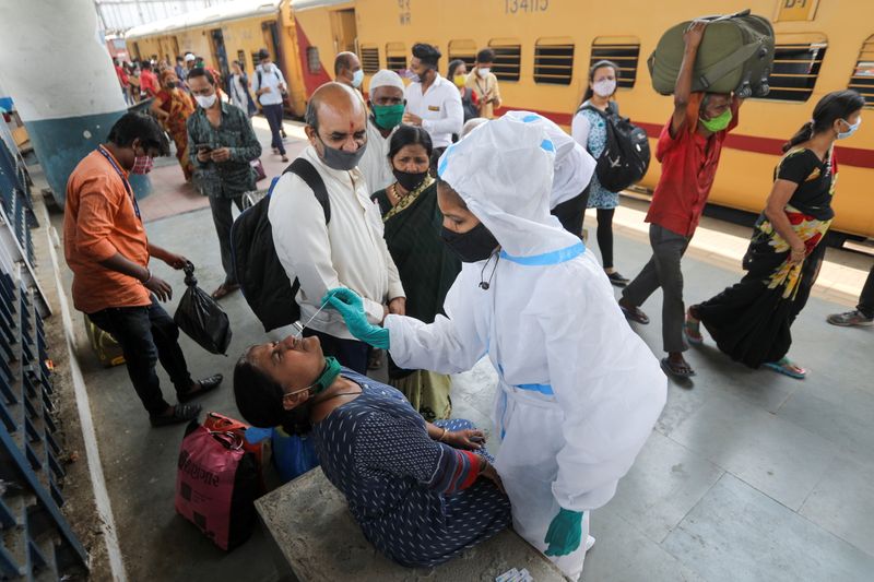 &copy; Reuters. The coronavirus disease (COVID-19) pandemic, in Mumbai