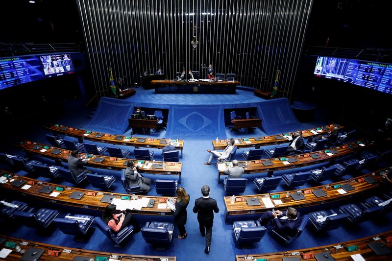 © Reuters. Vista do plenário do Senado