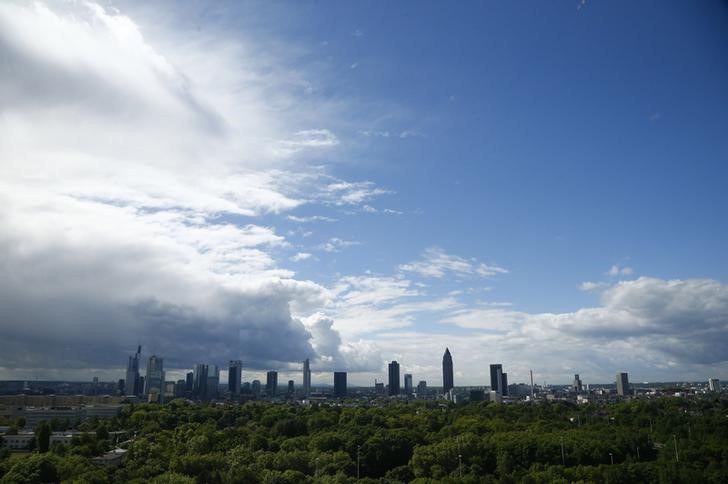 &copy; Reuters. El horizonte de Fráncfort desde la sede del Bundesbank, la reserva federal de Alemania, en Fráncfort