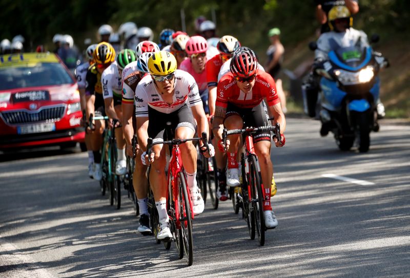 &copy; Reuters. Tour de France - The 170.5-km Stage 9 from Saint-Etienne to Brioude