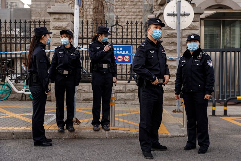 &copy; Reuters. الكندي مايكل كوفريج الذي تتهمه الصين بالتجسس يمثل أمام المحكمة