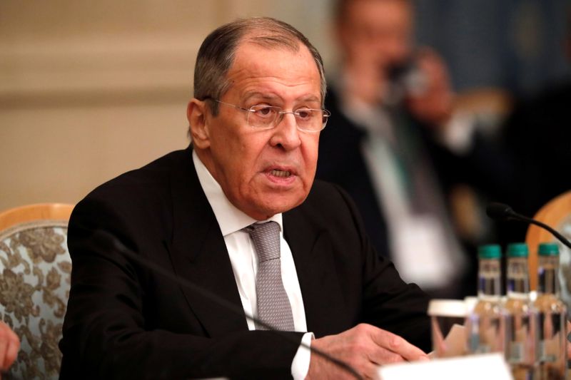 &copy; Reuters. FILE PHOTO: Russia&apos;s Foreign Minister Lavrov attends the Afghan peace conference in Moscow