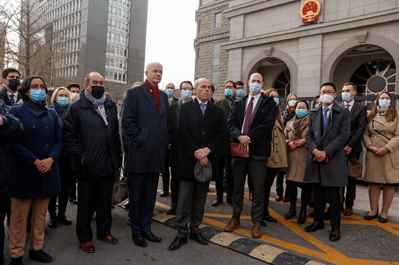 &copy; Reuters. 中国で拘束のカナダ人元外交官、非公開で審理開始