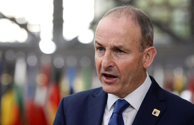 &copy; Reuters. il primo ministro irlandese Micheál Martin a Bruxelles