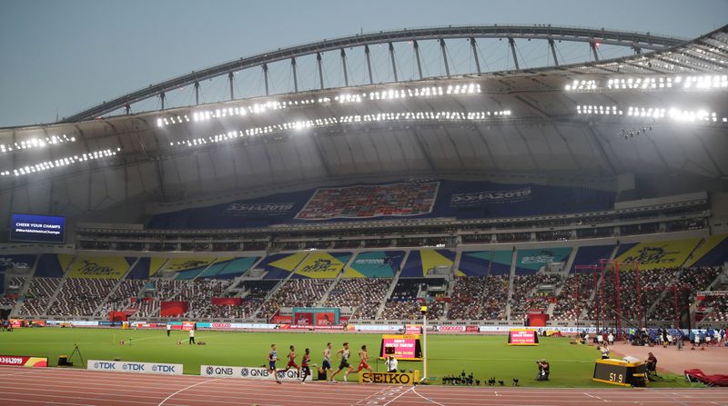 &copy; Reuters. FILE PHOTO: World Athletics Championships - Doha 2019