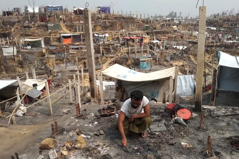 'Give me strength': Muslim refugees from Myanmar recount double fire tragedies