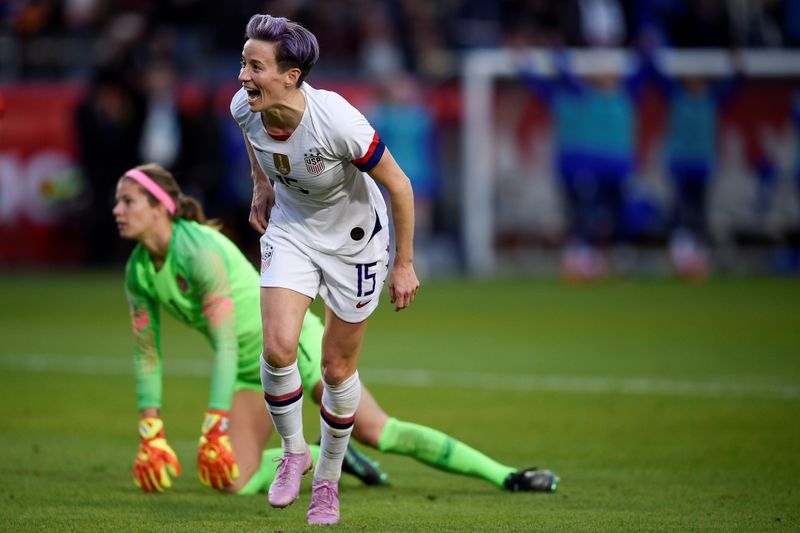 'We have filled stadiums': U.S. soccer star Rapinoe renews call for gender pay equity