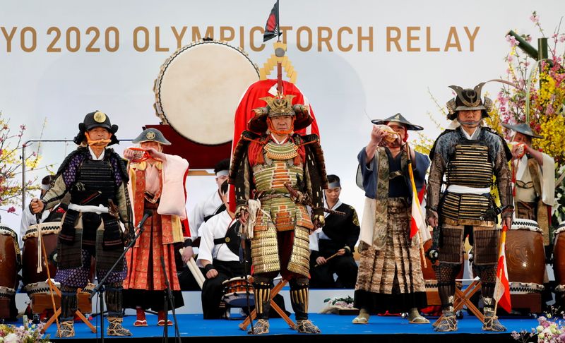 &copy; Reuters. انطلاق رحلة الشعلة الأولمبية من فوكوشيما