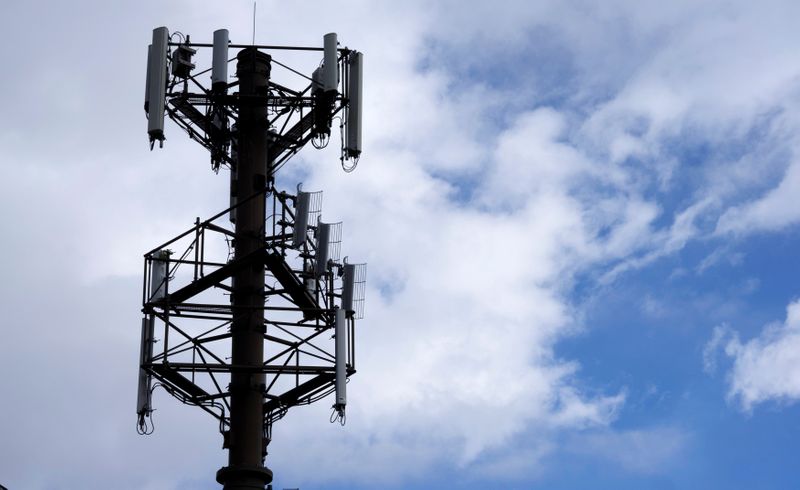 &copy; Reuters. FOTO DE ARCHIVO: Una torre de telecomunicaciones en Golden