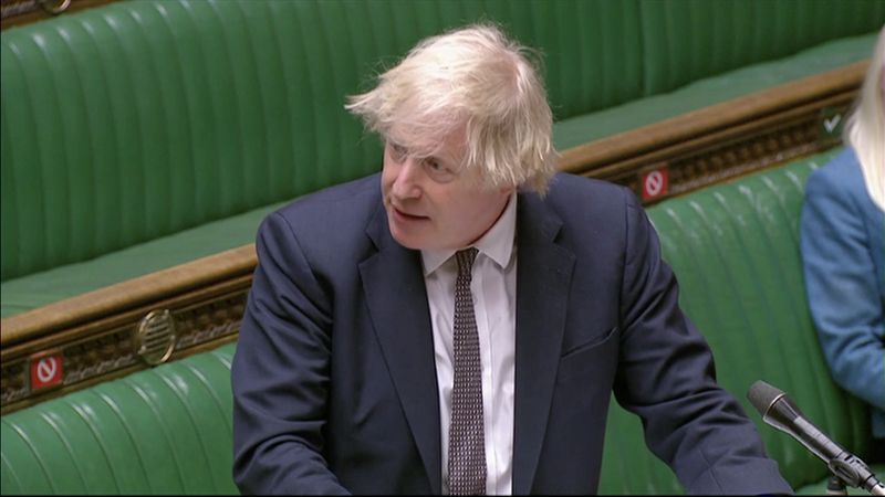 &copy; Reuters. El primer ministro británico, Boris Johnson, en Londres