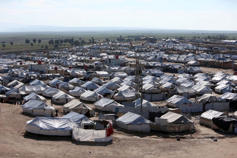 &copy; Reuters. الصليب الأحمر يحث الدول على استعادة مواطنيها المحتجزين في مخيمات سورية