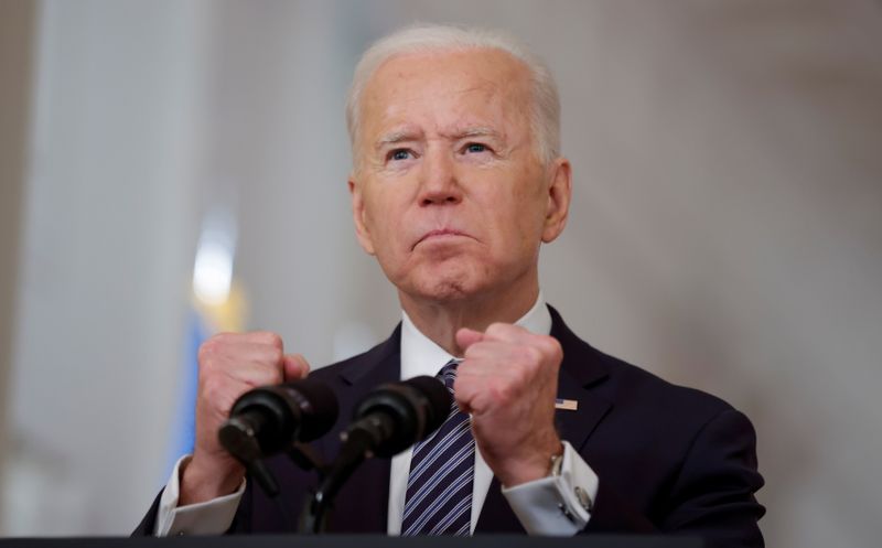 &copy; Reuters. Presidente dos EUA, Joe Biden, na Casa Branca