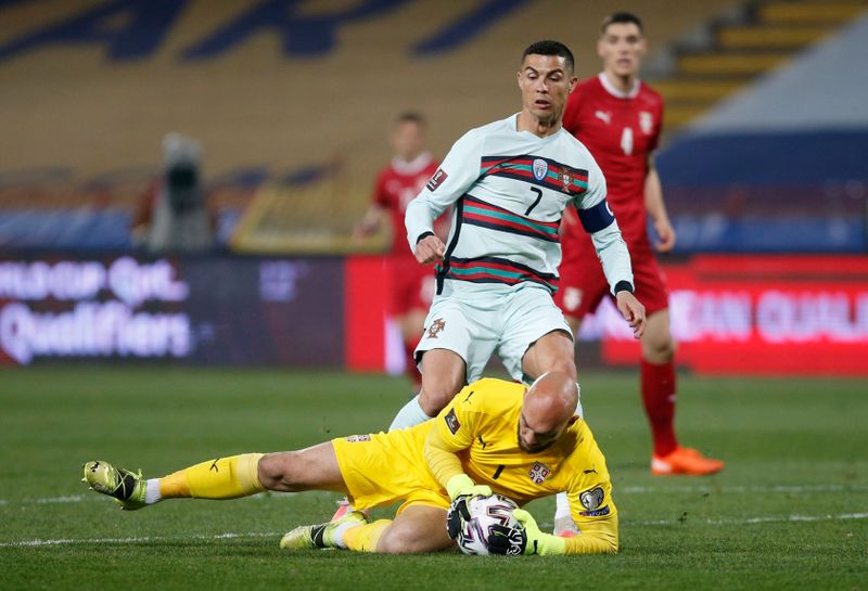 &copy; Reuters. FILE PHOTO: World Cup Qualifiers Europe - Group A - Serbia v Portugal