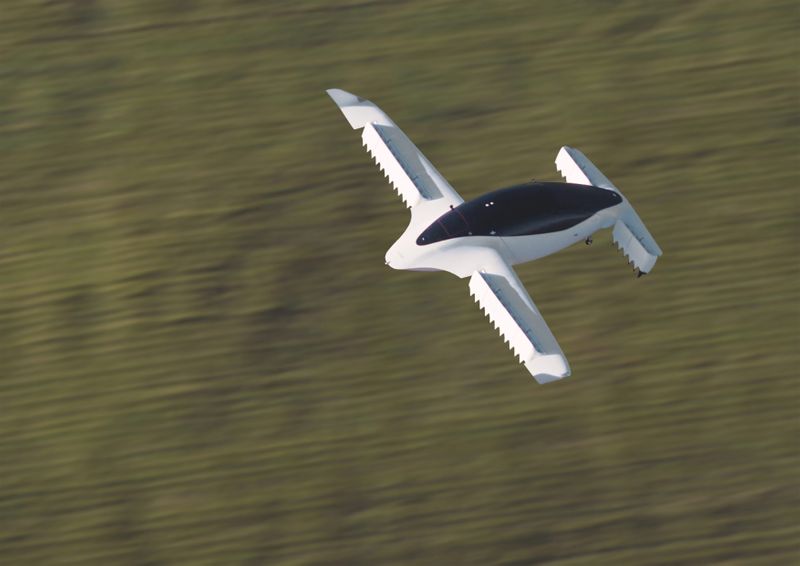 &copy; Reuters. A handout picture from Munich flying taxi startup Lilium shows its five-seater prototype