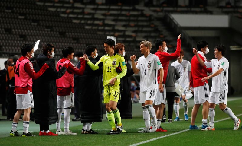 © Reuters. اليابان تسحق منغوليا 14-صفر وتقترب من الدور التالي في تصفيات كأس العالم