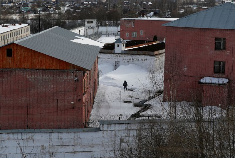 &copy; Reuters. FILE PHOTO: A view shows the Detention centre number 3 (SIZO-3) in Kolchugino