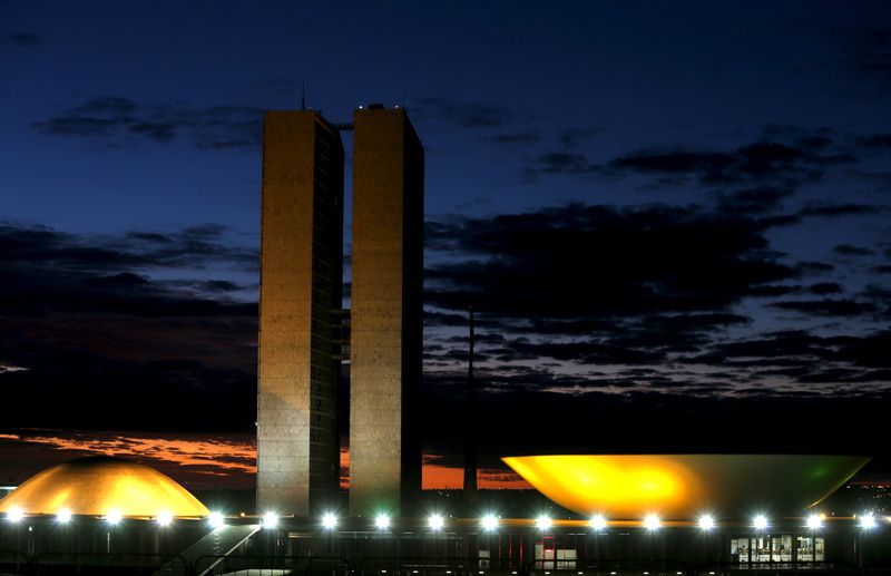 © Reuters. Vista externa do Congresso Nacional, em Brasília (DF)