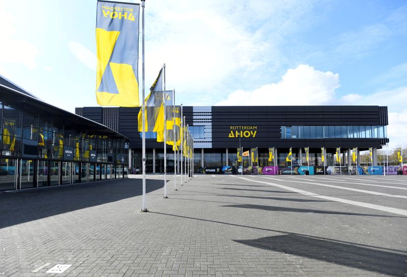 © Reuters. FILE PHOTO: General view of the Ahoy arena in Rotterdam