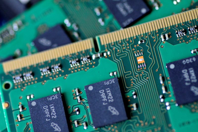 &copy; Reuters. Illustration photo of RAM memory chips