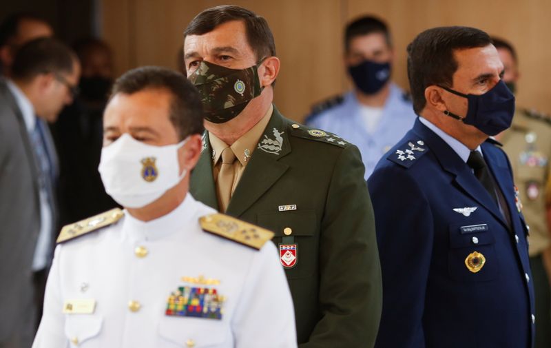 &copy; Reuters. Novos comandantes das Forças Armadas, em Brasília