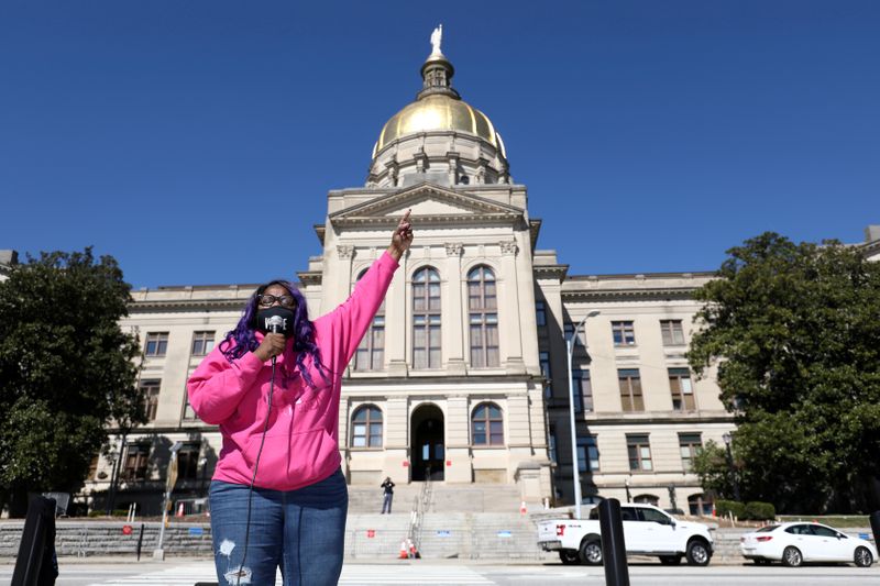 &copy; Reuters. FILE PHOTO: Protest against House Bill 531 in Atlanta