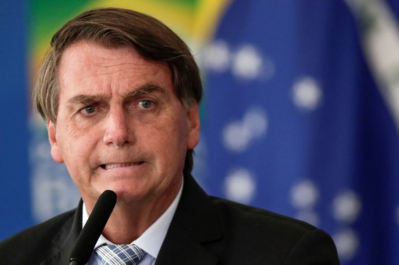 &copy; Reuters. Presidente Jair Bolsonaro em cerimônia no Palácio do Planalto