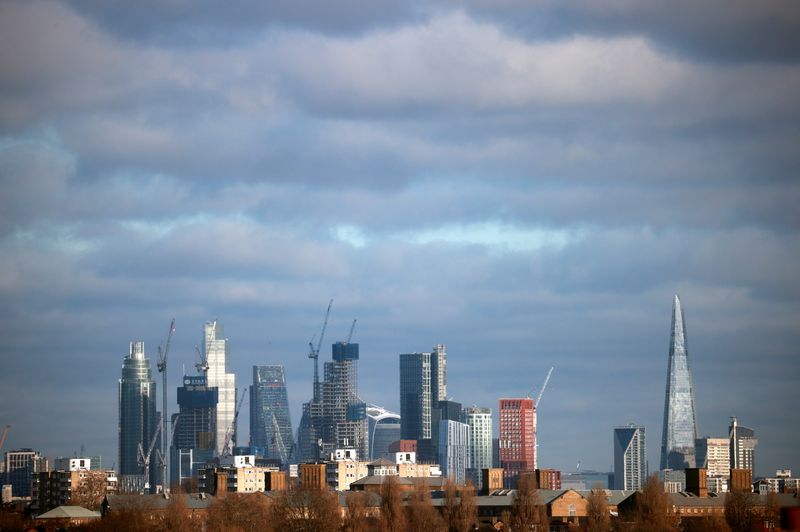 &copy; Reuters. A general view shows the London skyline