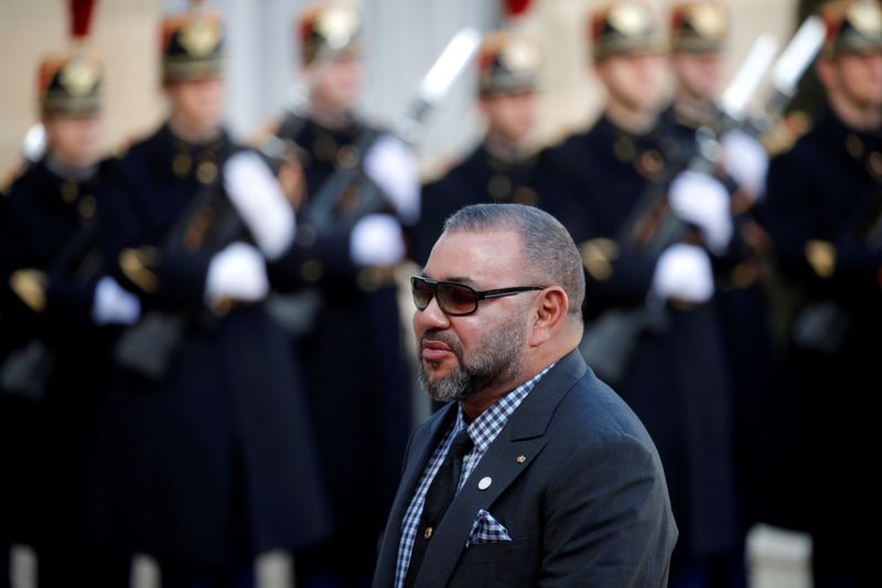 &copy; Reuters. العاهل المغربي يعبر عن دعمه لملك الأردن