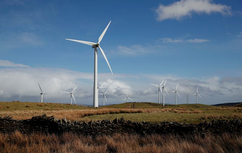 &copy; Reuters. Turbinas de geradores de energia eólica