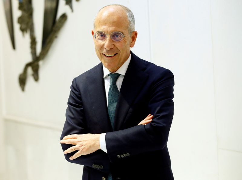 &copy; Reuters. FILE PHOTO: General manager and CEO of Enel Group Francesco Starace poses during 2018 Reuters Breakingviews Predictions event in Milan