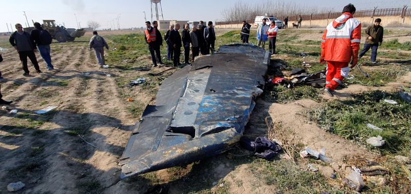 &copy; Reuters. الادعاء : إيران تتهم عشرة في تحطم طائرة أوكرانية